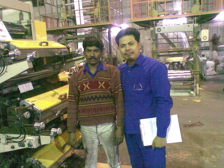 Ed Umbao with an Indian friend while working in Saudi Arabia